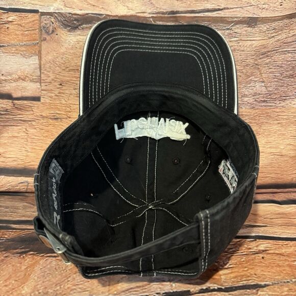 FiberMax Texas Tech Double T Black Adjustable Strap Back Baseball Cap Hat Farm - Picture 6 of 9